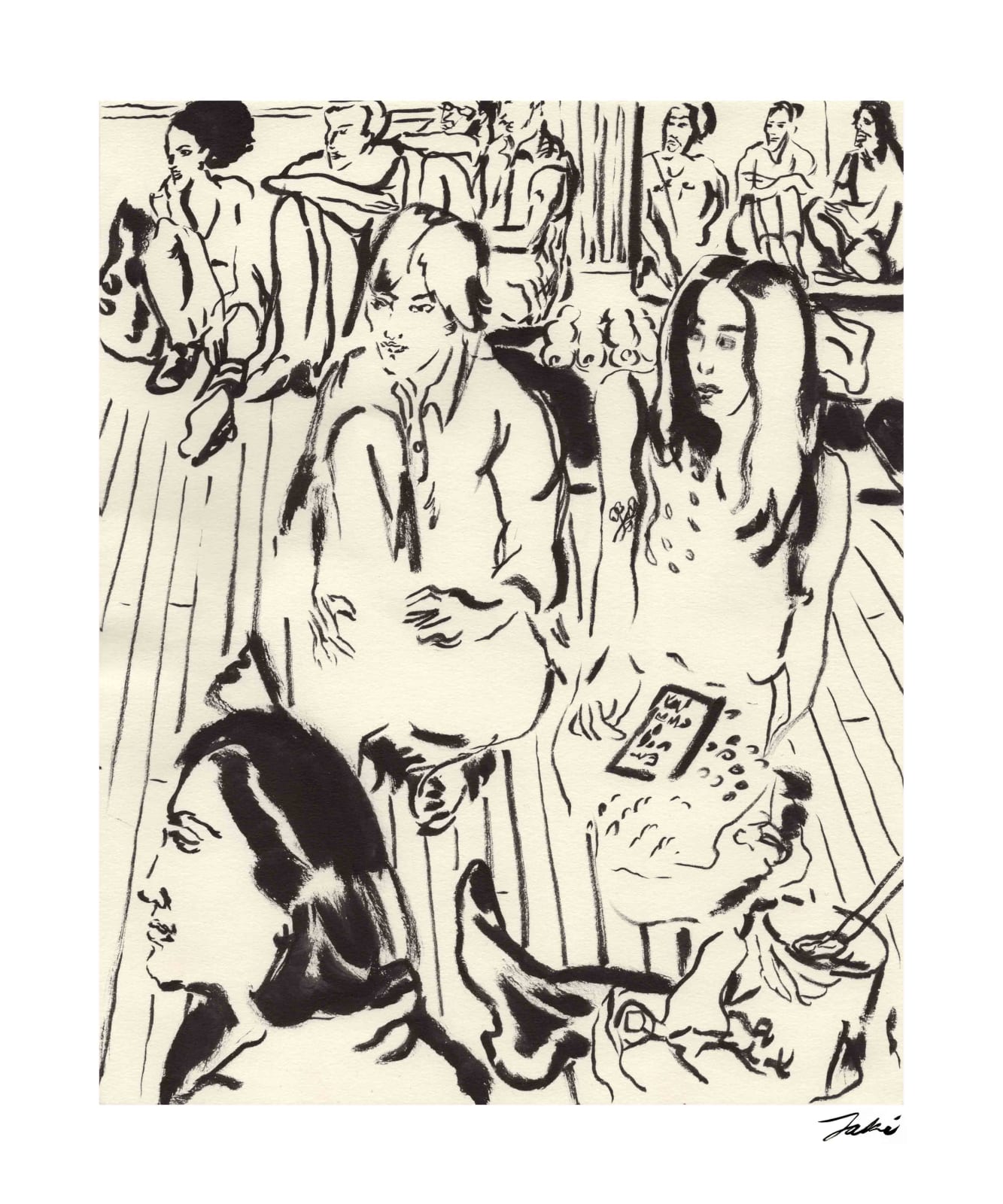 Jaki Doyka, Audience at The Poetry Project at St. Mark's Church 5.8.24, 2024