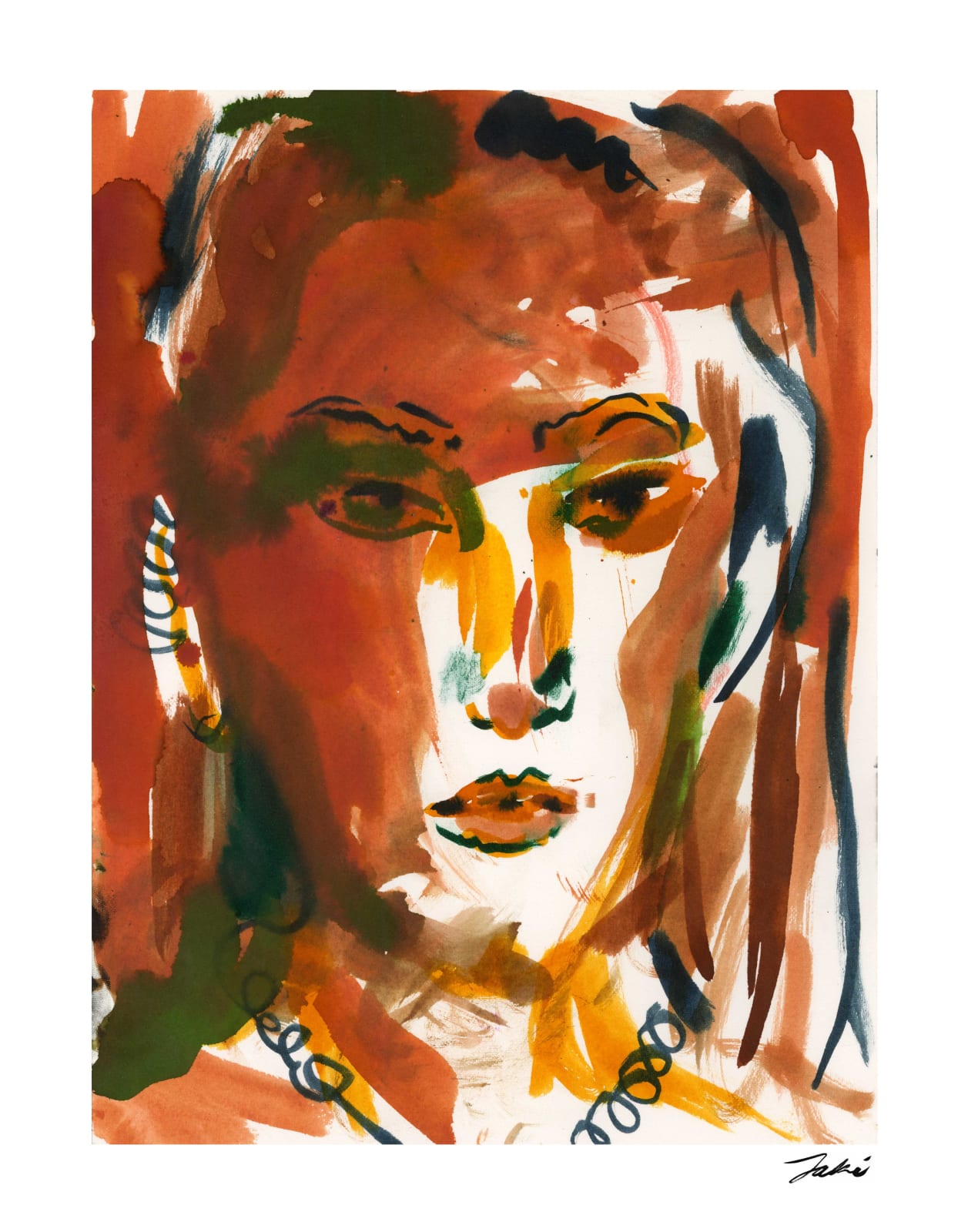 Jaki Doyka, Self-Portrait in Greenpoint, Brooklyn 5.24.24, 2024