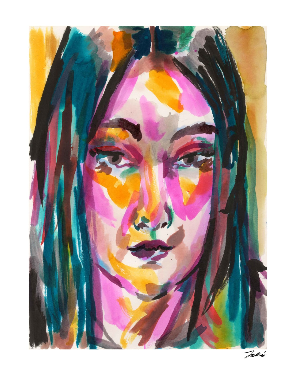 Jaki Doyka, Self-Portrait at Tayo's Apartment 5.25.23, 2023