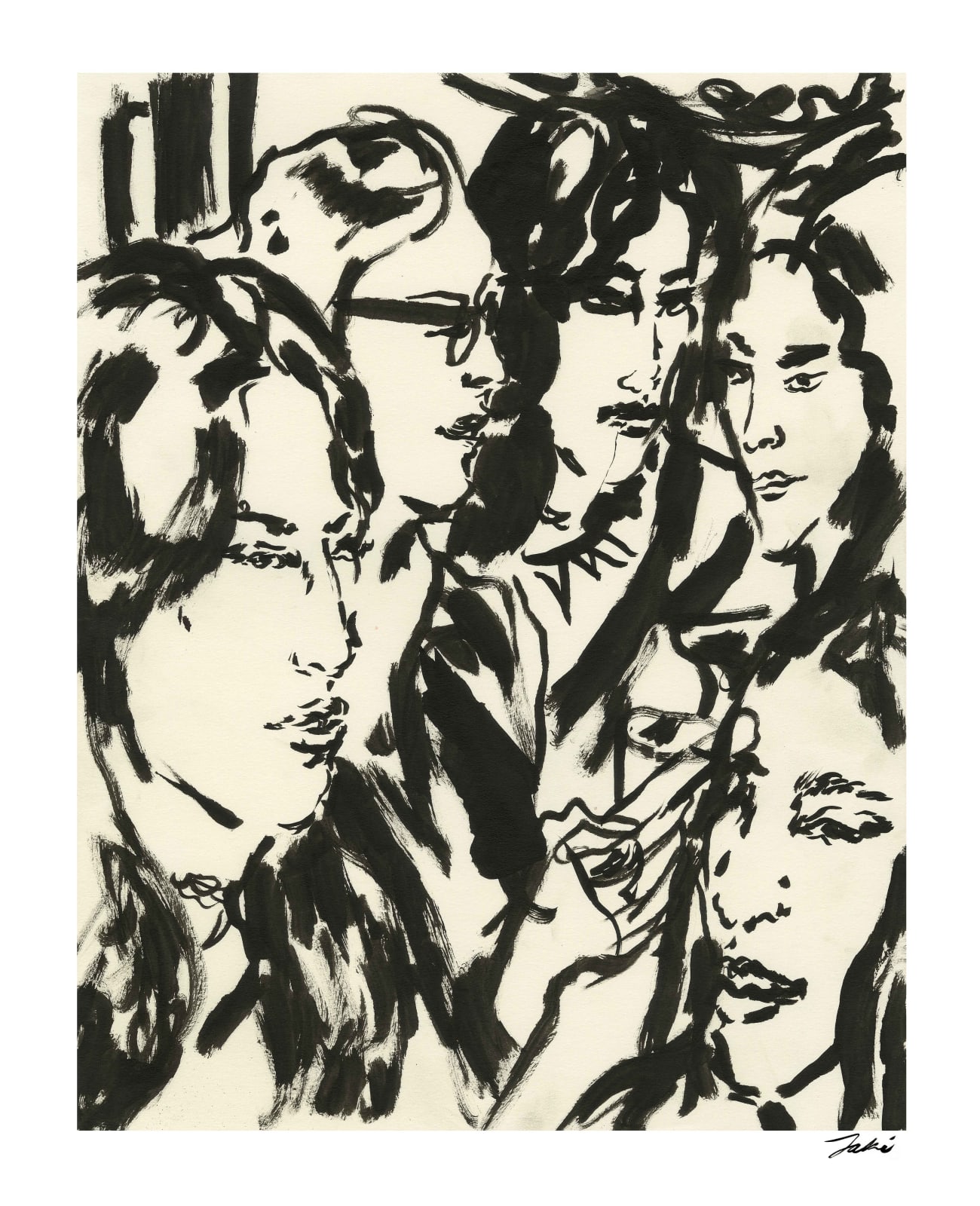 Jaki Doyka, Kiki Kramer, Michelle Paradis, Izzy Capulong, Sofia, and Jourdan Reeves at Butterfly Soho 12.20.23 (Soho, NY USA), 2023