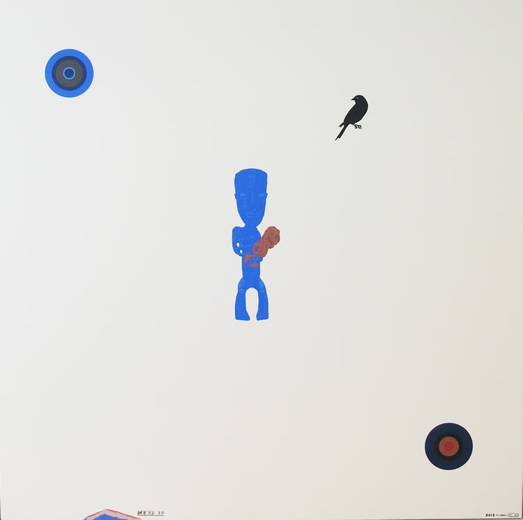 Shane Cotton, Blue Madonna, 2003
