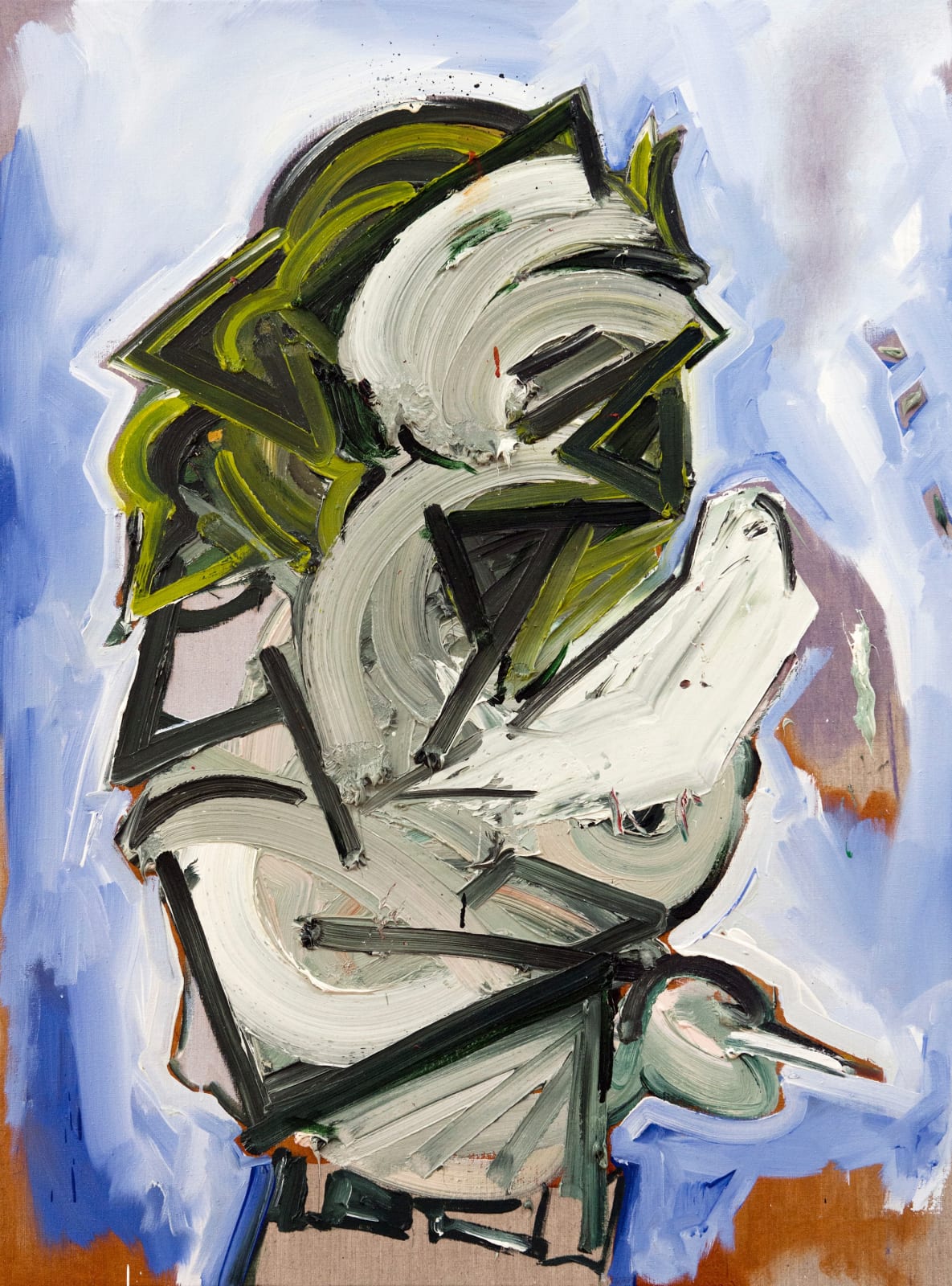 Toby Raine, Robert Plant with Dove and Cigarette, 2015