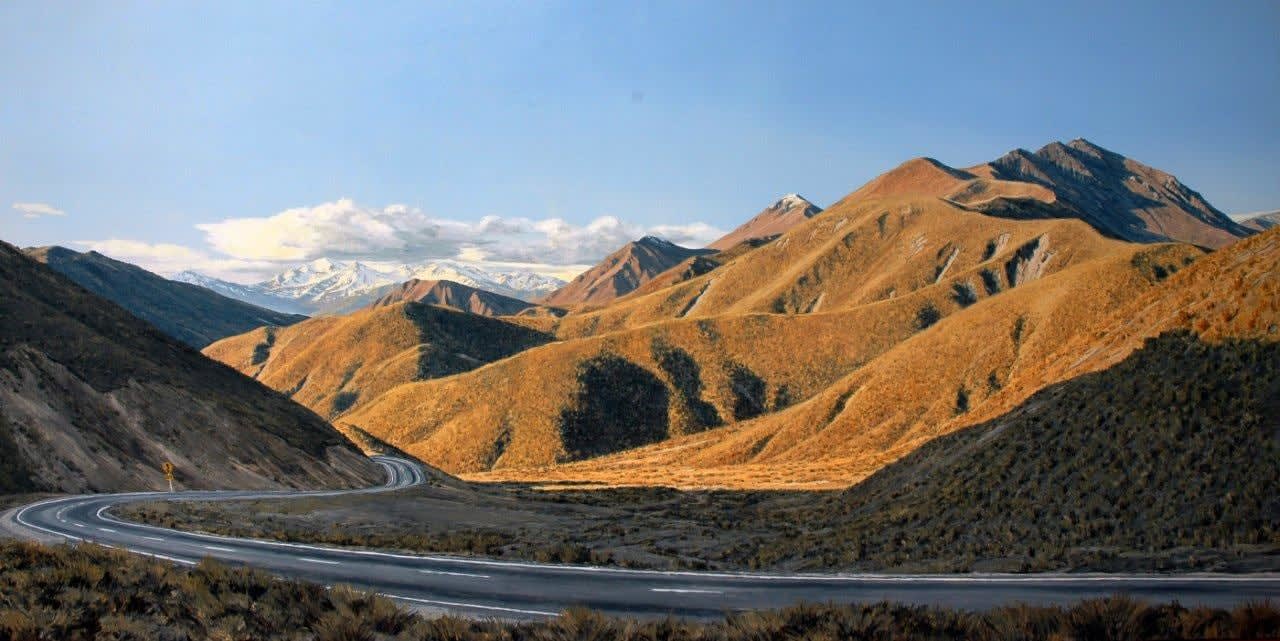 Justin Boroughs, Clouds and Shadows, Lindis Pass, Otago, 2012