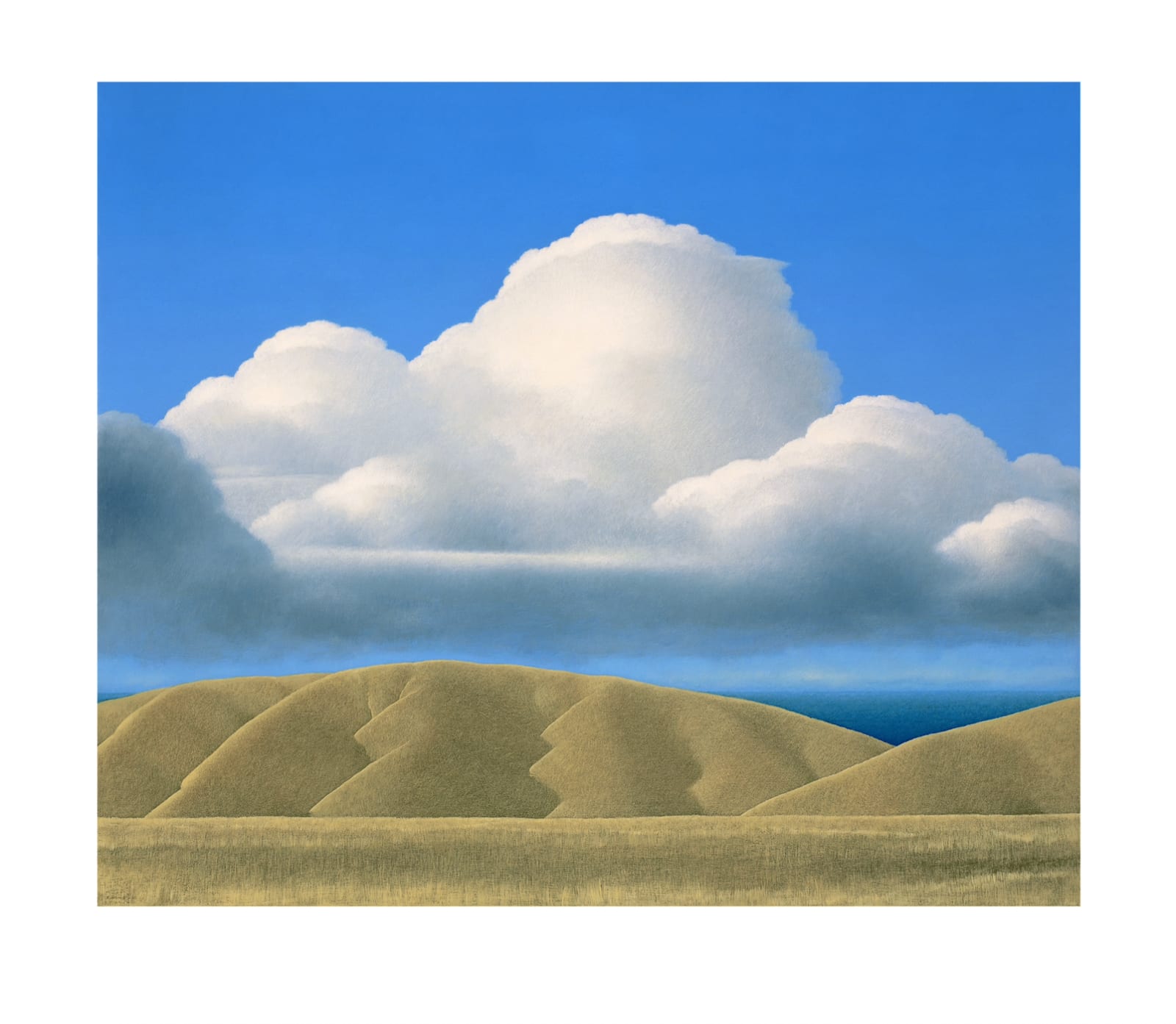 Brent Wong, Massing Clouds Over Ochre Hills