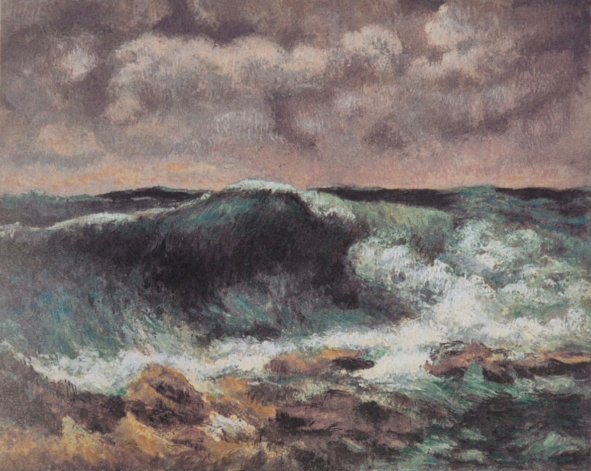 Dick Frizzell, Gustave Courbet's The Wave, 2020
