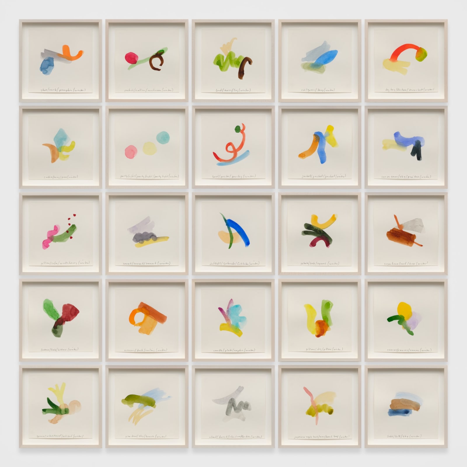 SPENCER FINCH, Color Notes (Winter) 2020, II, 2021