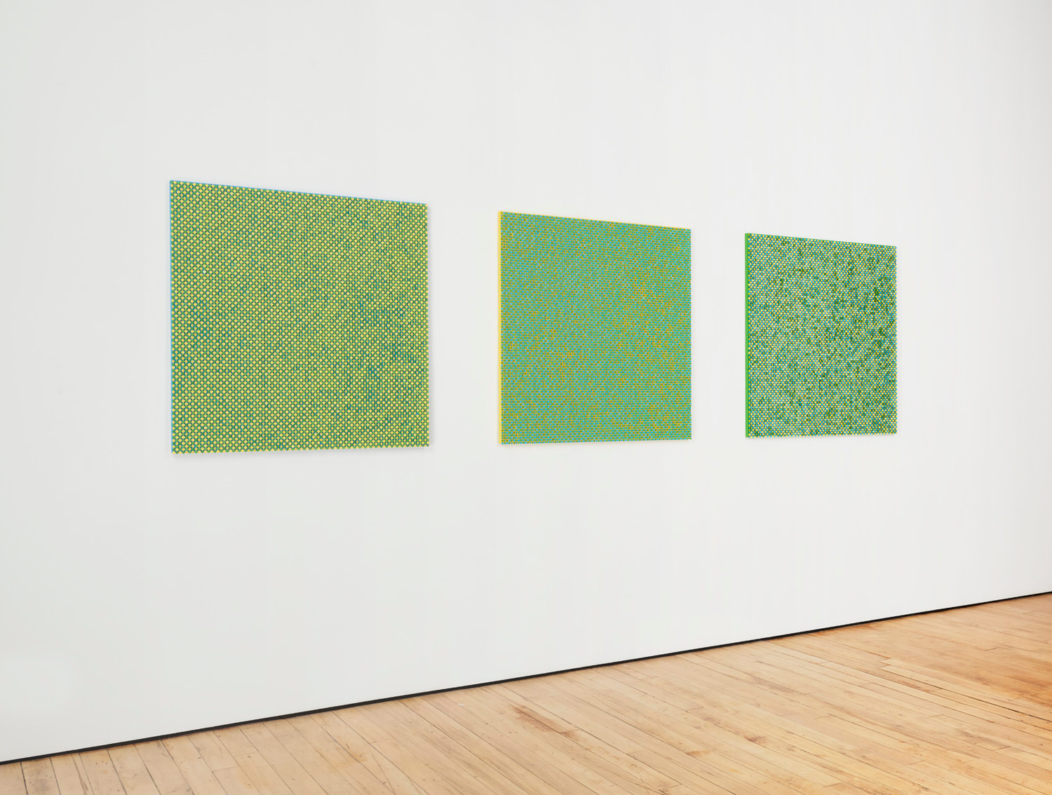 SPENCER FINCH, Optical Study (yellow/blue/green), 2022