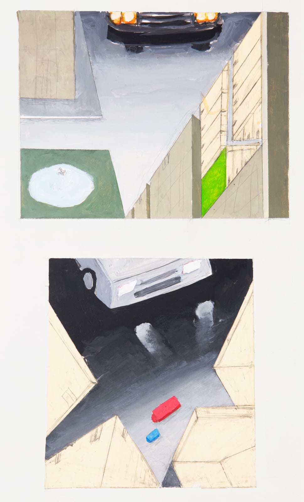 MERNET LARSEN, Car approaching: studies, 2016
