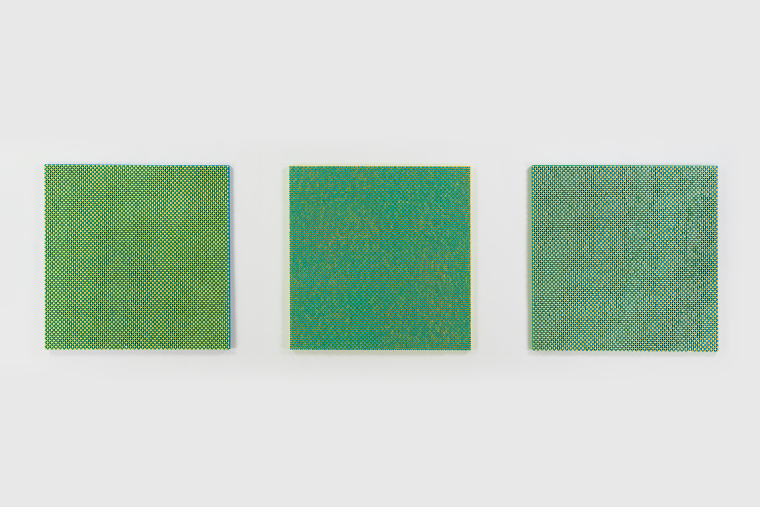 SPENCER FINCH, Optical Study (yellow/blue/green), 2022