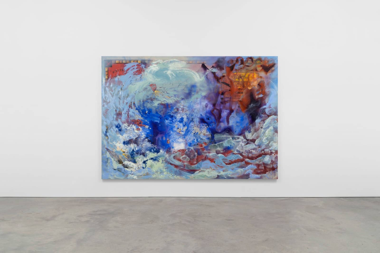 FIRELEI BÁEZ, Untitled (Routes of the famous flying Clipper ships), 2022