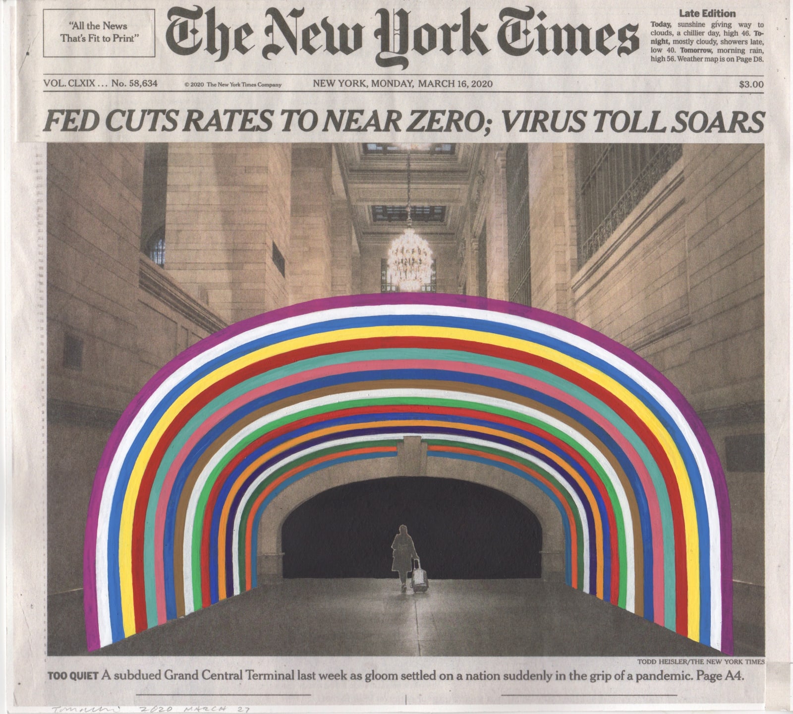 FRED TOMASELLI, March 16, 2020, 2020