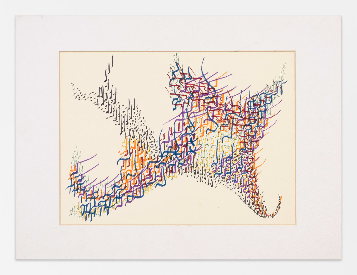 MONIR SHAHROUDY FARMANFARMAIAN, Untitled (Calligraphy 23), 1980