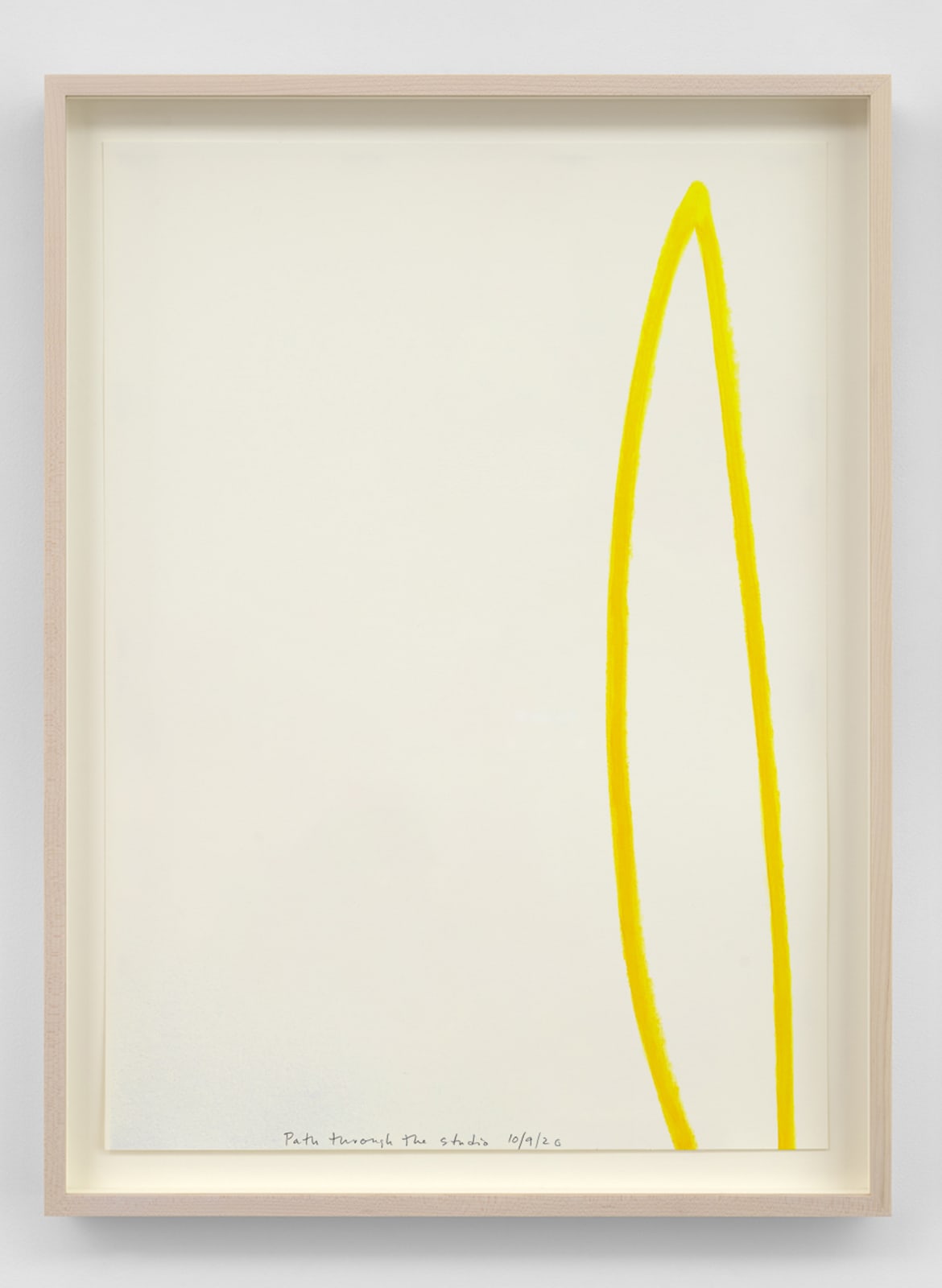 SPENCER FINCH, Paths through the studio (8/31/20 - 10/10/20), I, 2020