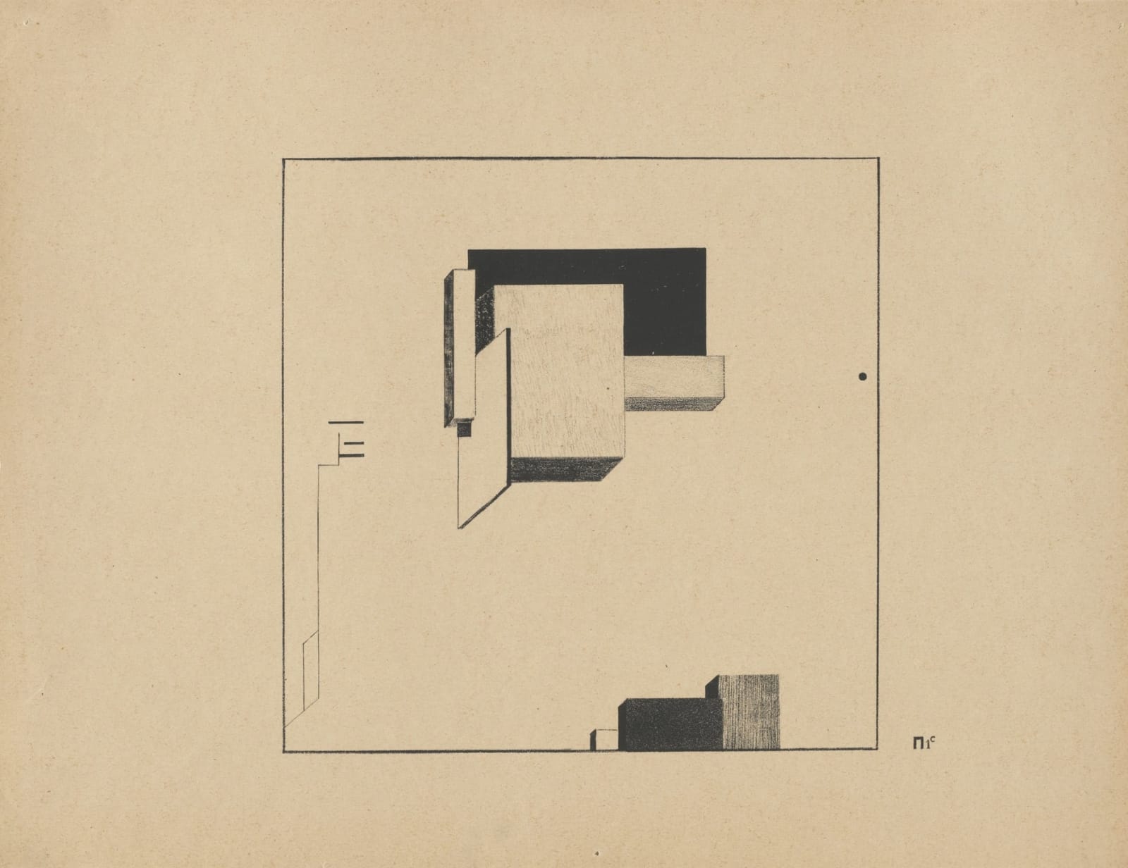 MERNET LARSEN, Study for "Spy" (after El Lissitzky), 2019