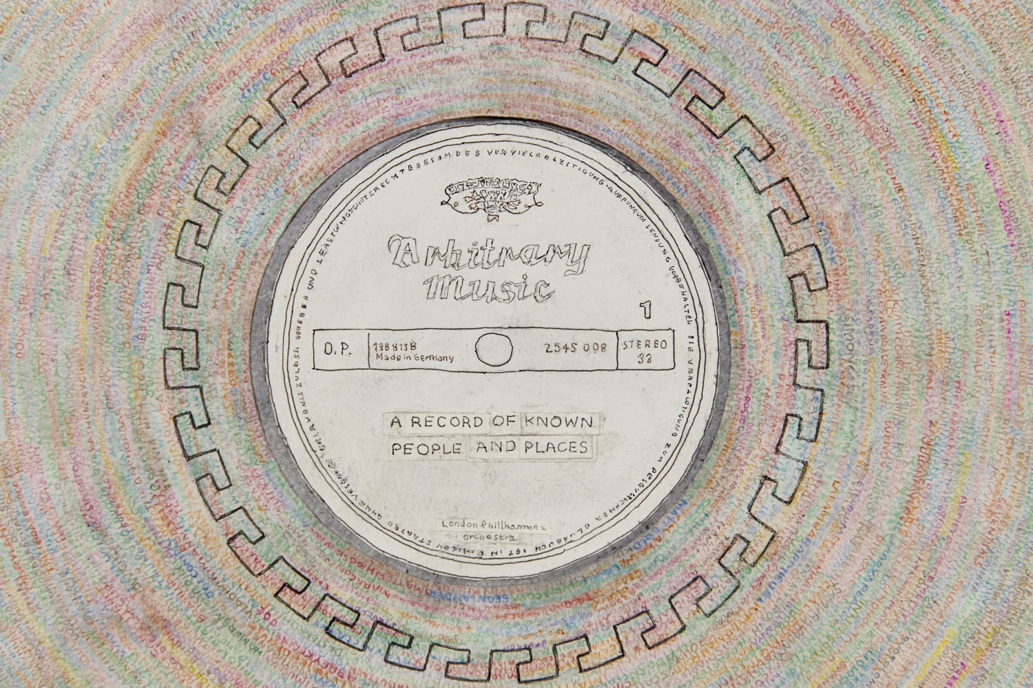 SIMON EVANS ™, Arbitrary Music (a record of known people and places), 2020