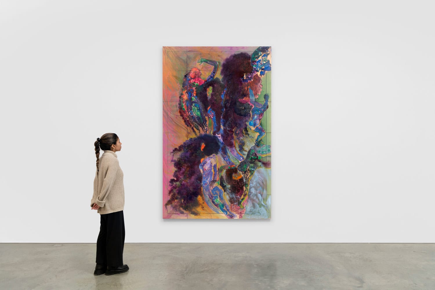 FIRELEI BÁEZ, Black counter gravity (Carte figurative et approximative des quantités de coton en laine importés en Europe en 1858 et 1861), 2022