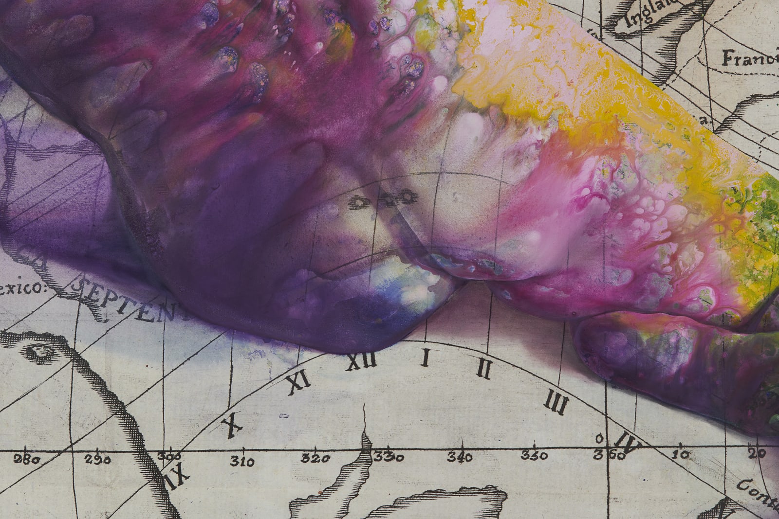 FIRELEI BÁEZ, Untitled (Transito de la sombra y penumbra de la Luna sobre la superficie de la Tierra), 2021