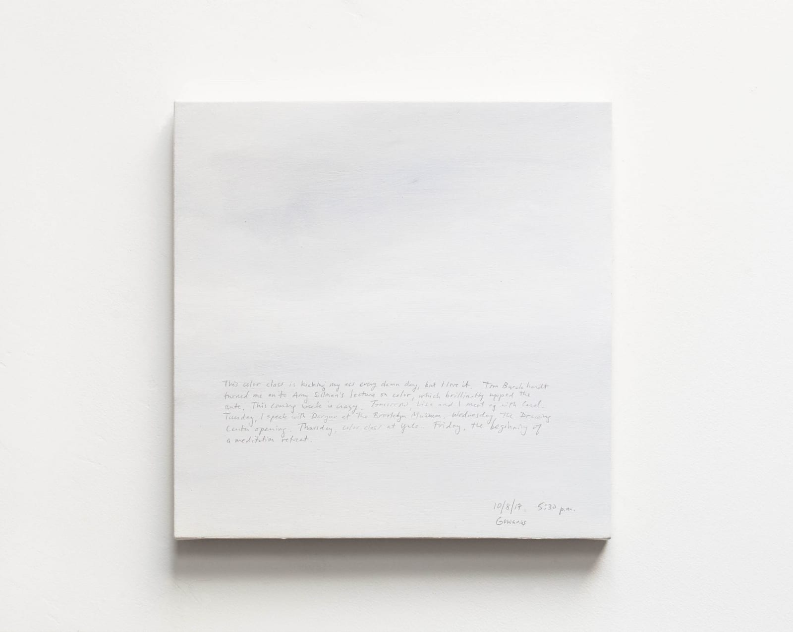 BYRON KIM, Sunday Painting 10/8/17, 2017