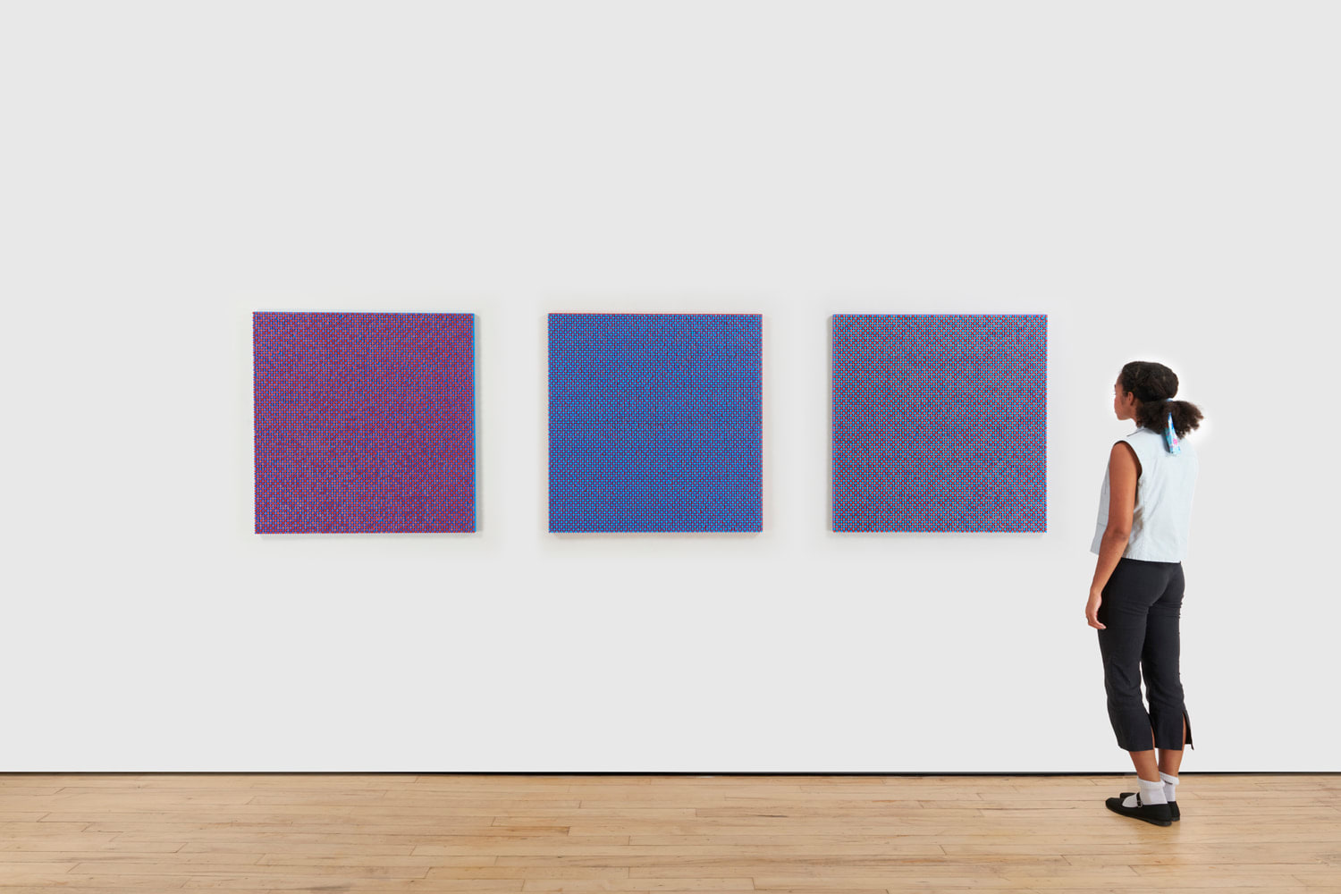 SPENCER FINCH, Optical Study (red/blue/violet), 2022