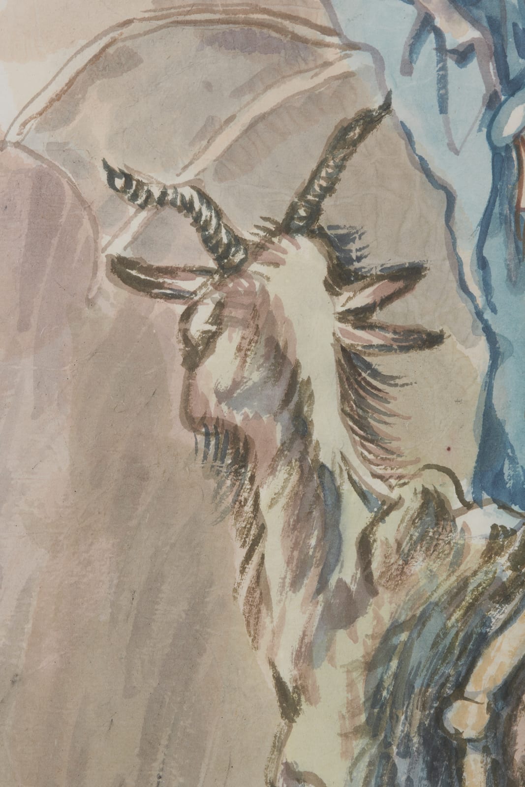 YUN-FEI JI, The hooded skeleton on a goat, 2021