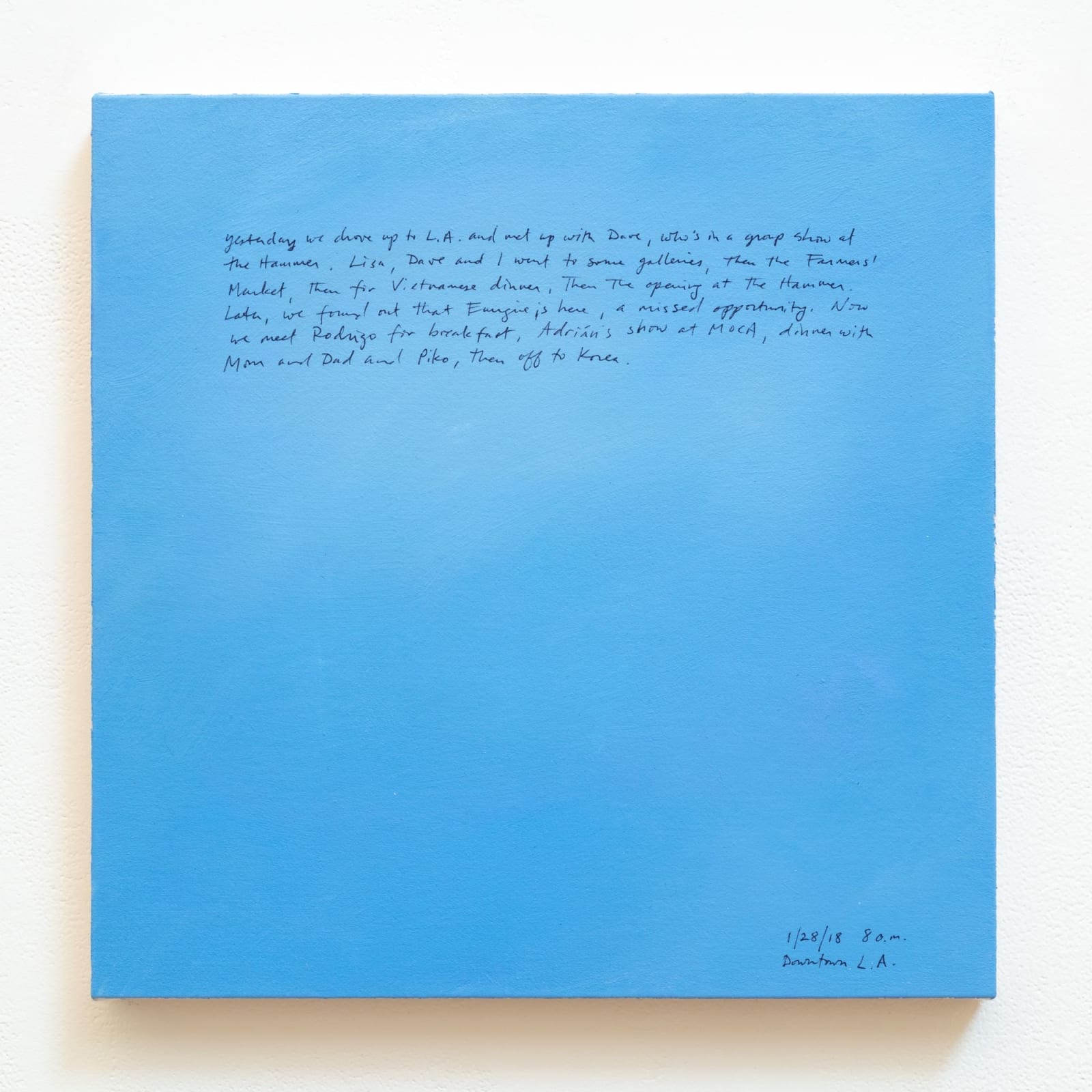 BYRON KIM, Sunday Painting 1/28/18, 2018