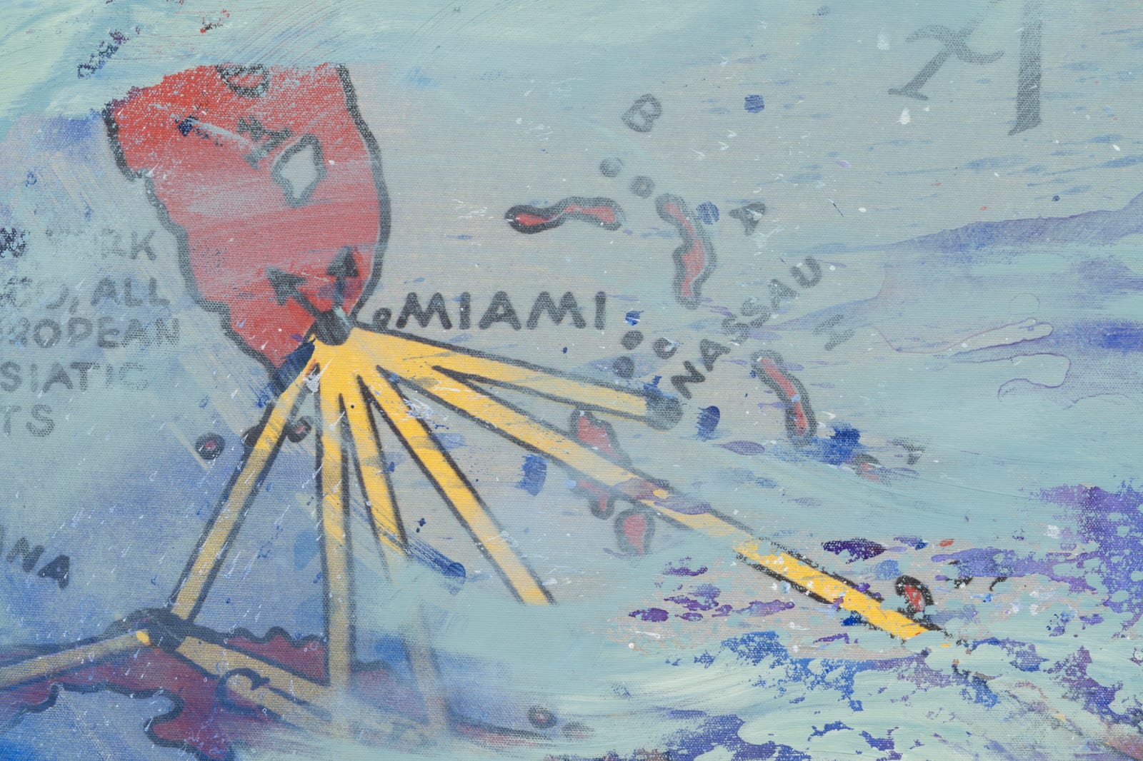 FIRELEI BÁEZ, Untitled (Routes of the famous flying Clipper ships), 2022