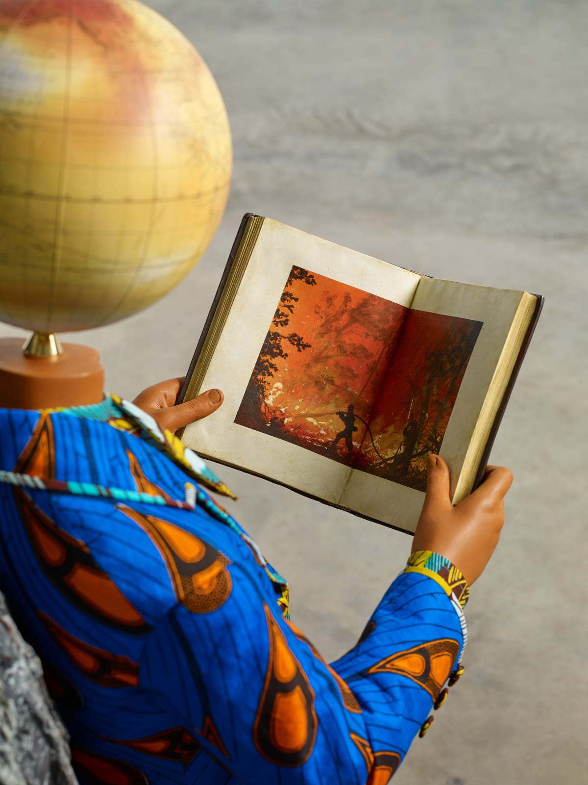 YINKA SHONIBARE, Fire Kid (Boy), 2021