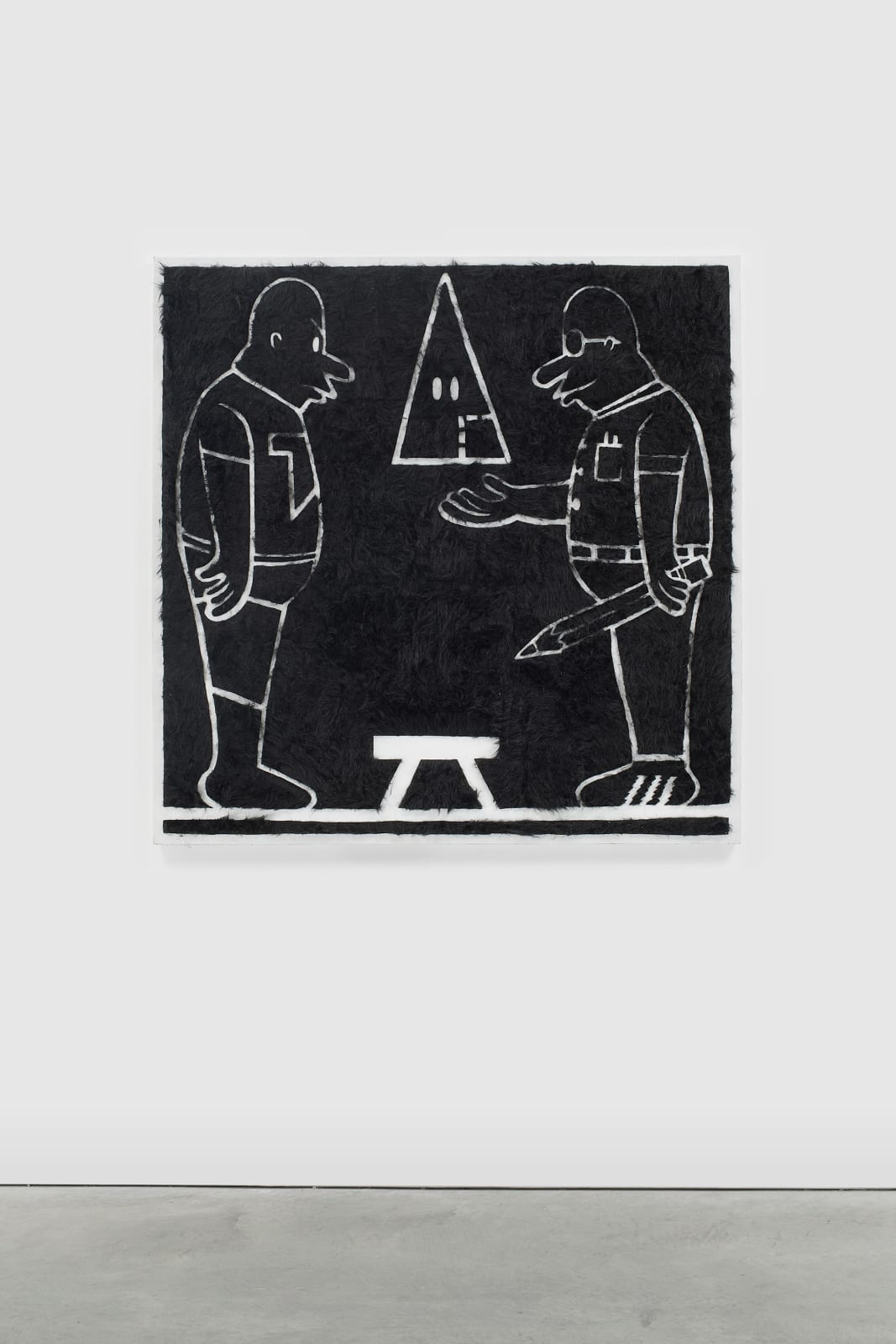 TRENTON DOYLE HANCOCK, Step and Screw: West End Scrap (Four Foot Furry Face Off), 2021