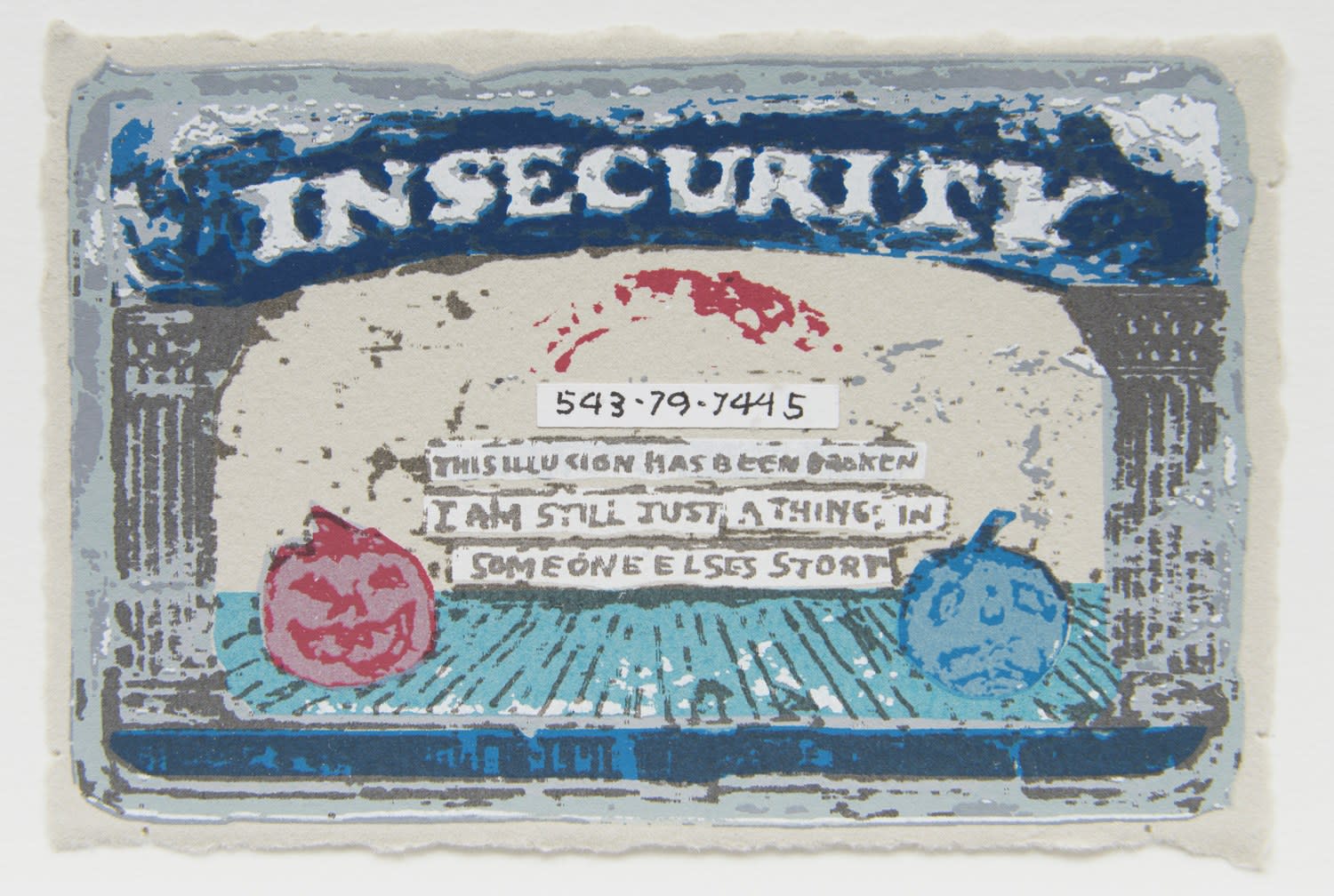SIMON EVANS AND SARAH LANNAN, Insecurity Card, 2022