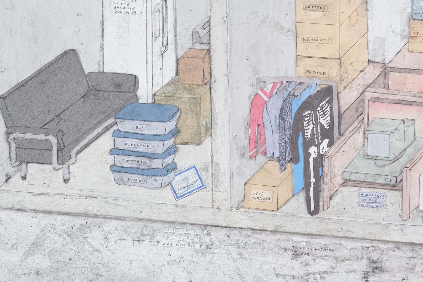 SIMON EVANS AND SARAH LANNAN, This American Dollhouse Storage, 2023