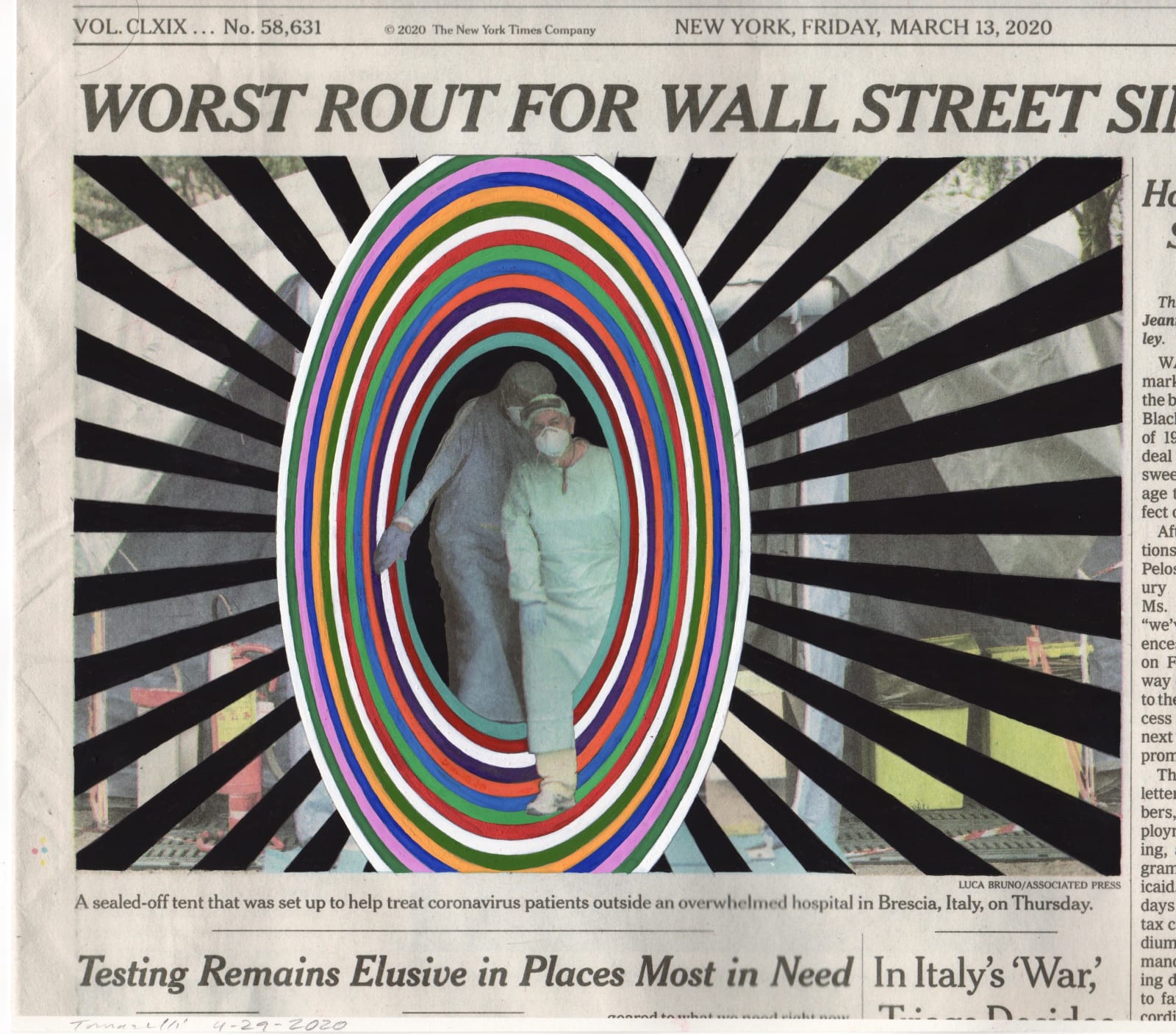 FRED TOMASELLI, March 13, 2020, 2020