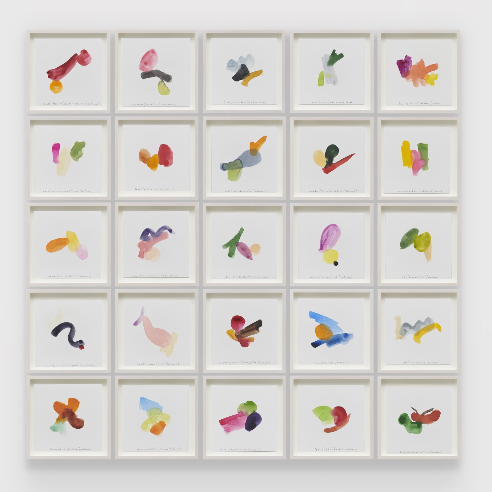 SPENCER FINCH, Color Notes (Autumn) 2019, II, 2020