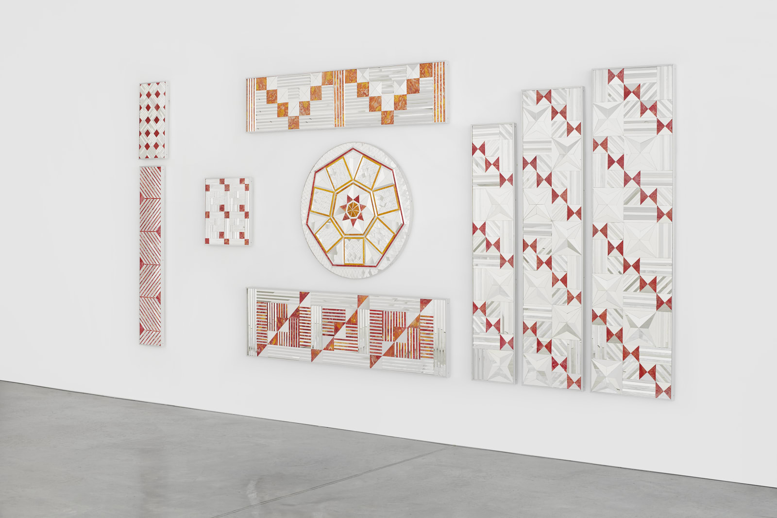 MONIR SHAHROUDY FARMANFARMAIAN, Installation of 9 elements, 2004