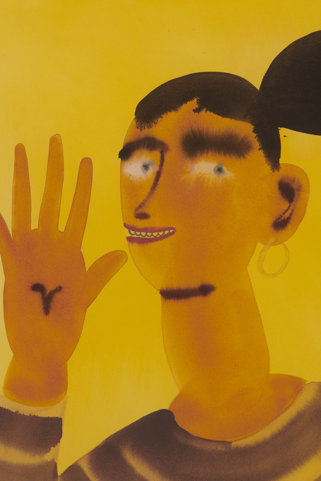 GRACE WEAVER, Untitled (Portrait of a Girl), 2021