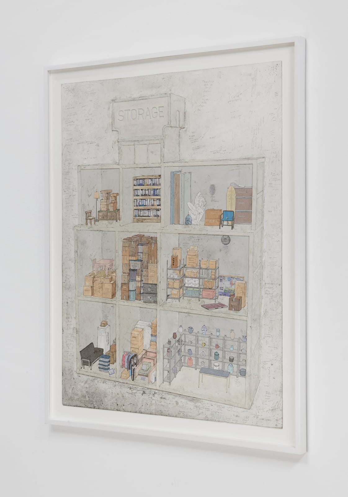 SIMON EVANS AND SARAH LANNAN, This American Dollhouse Storage, 2023