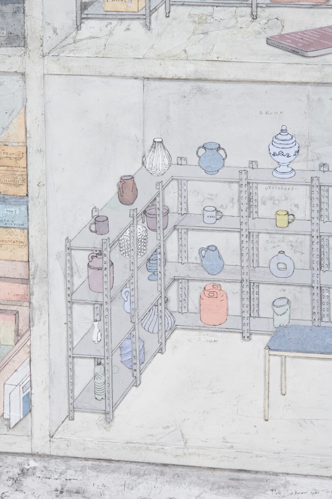 SIMON EVANS AND SARAH LANNAN, This American Dollhouse Storage, 2023