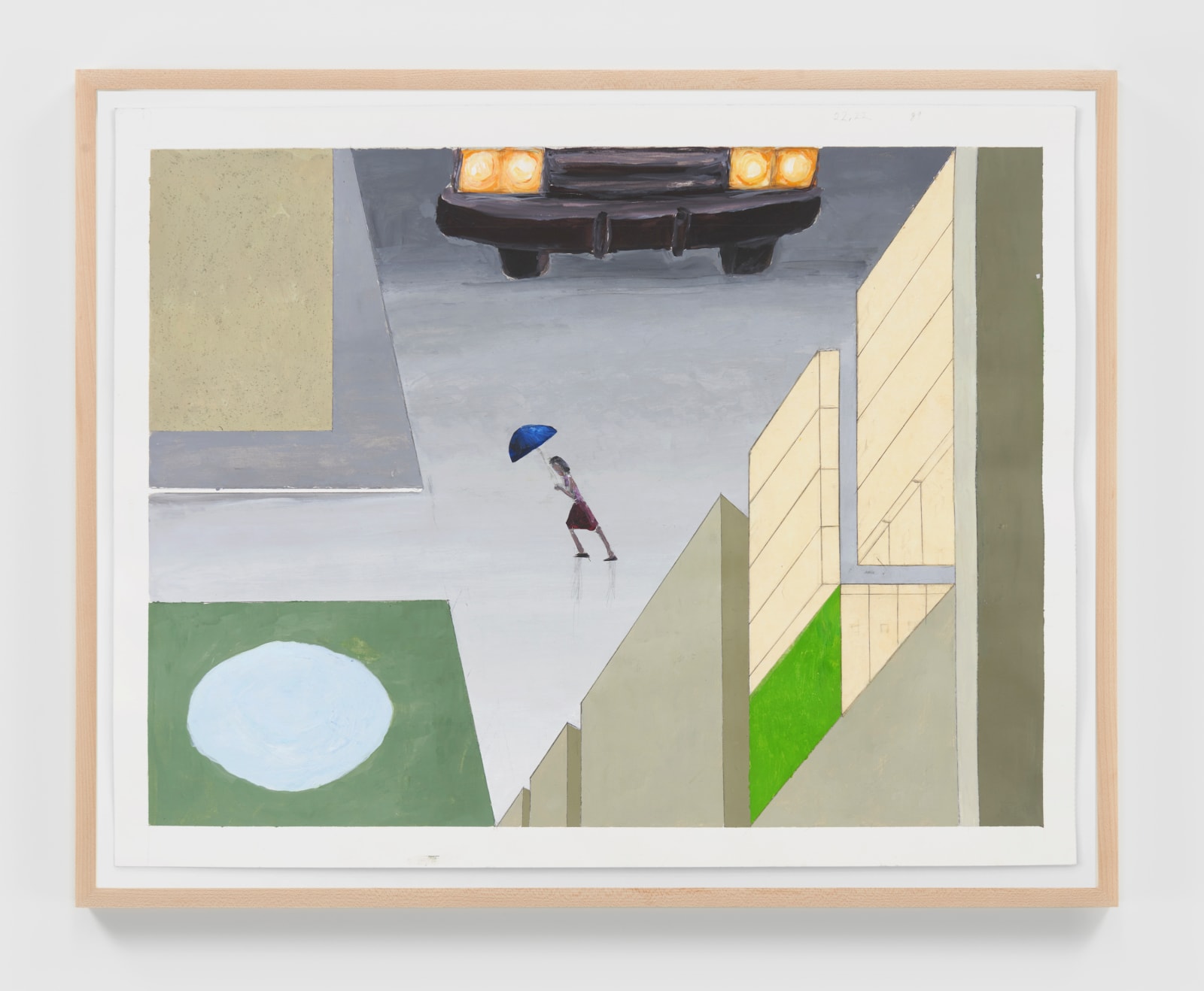 MERNET LARSEN, Car and umbrella: study, c. 2016