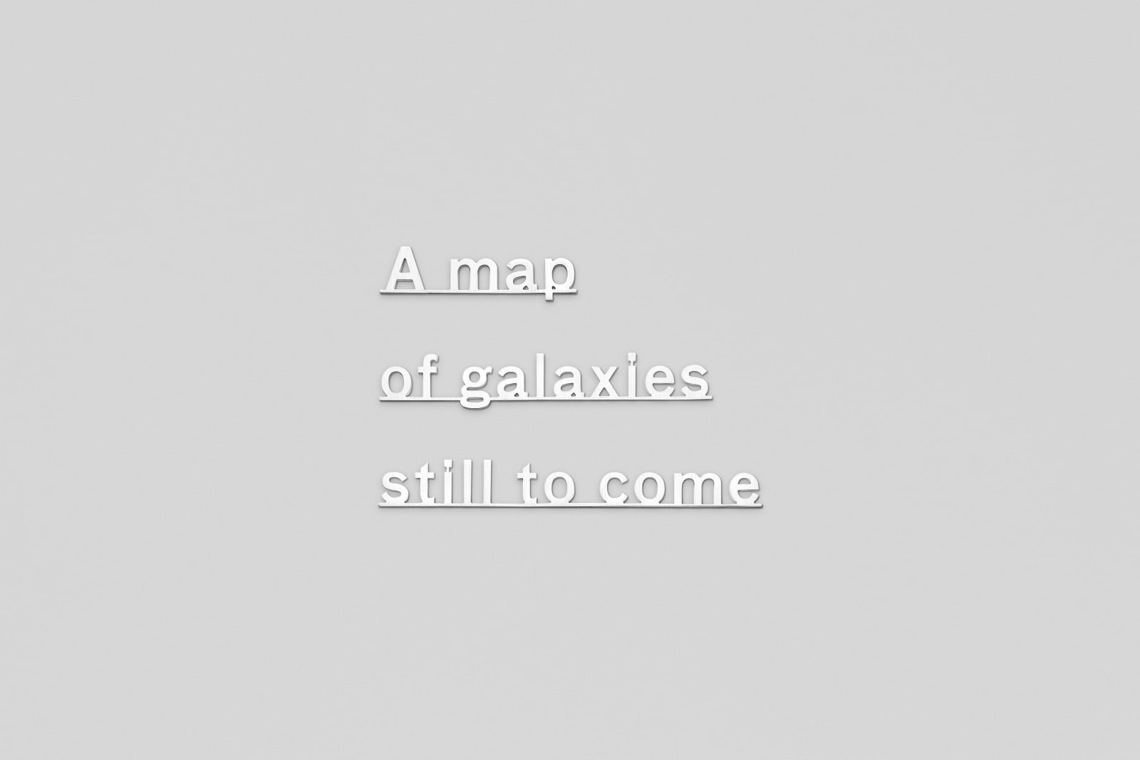 KATIE PATERSON, Ideas (A map of galaxies still to come), 2017
