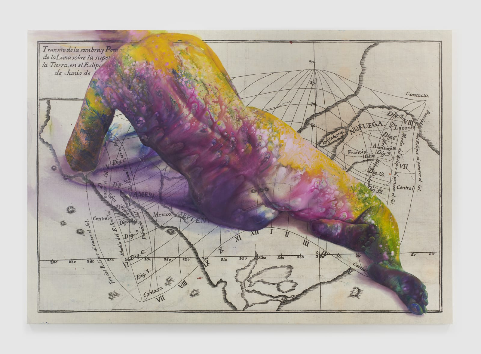 FIRELEI BÁEZ, Untitled (Transito de la sombra y penumbra de la Luna sobre la superficie de la Tierra), 2021