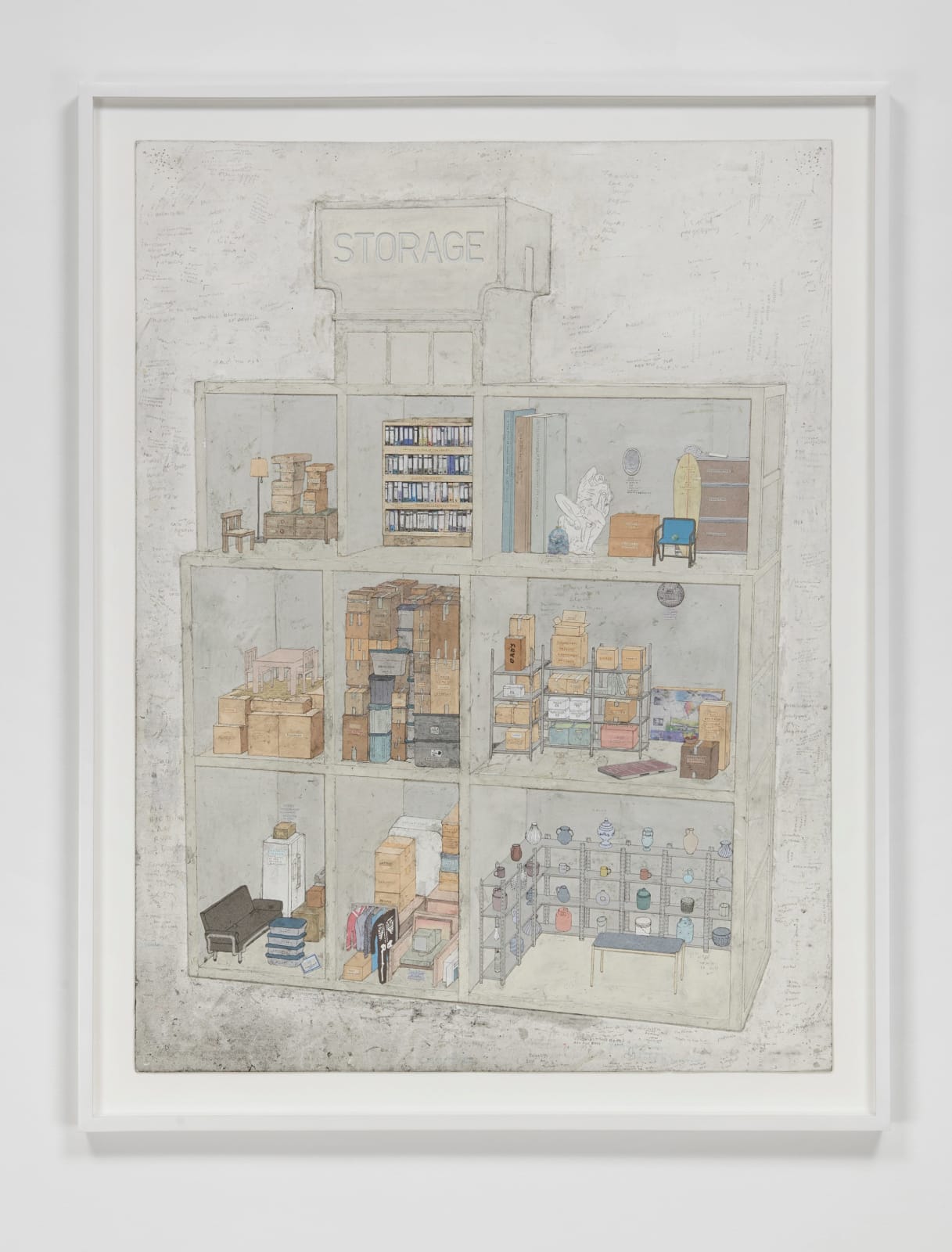 SIMON EVANS AND SARAH LANNAN, This American Dollhouse Storage, 2023