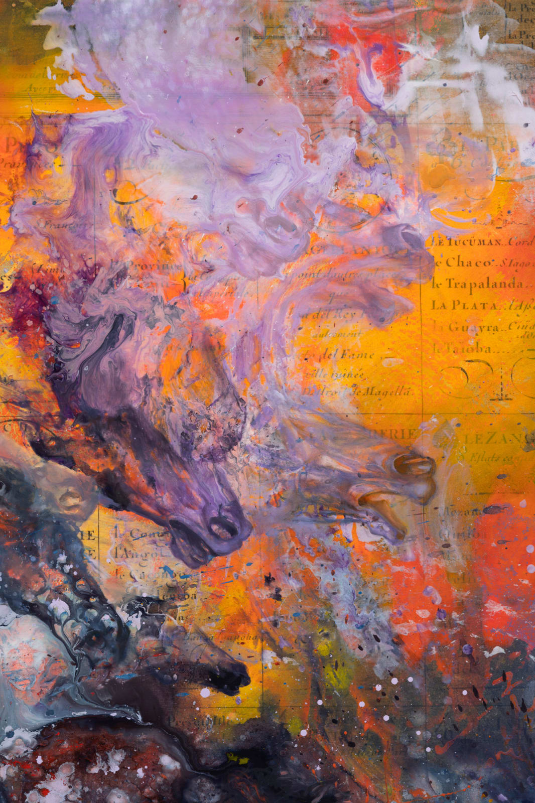 FIRELEI BÁEZ, Untitled (Les tables de geographie reduites en un jeu de cartes), 2022