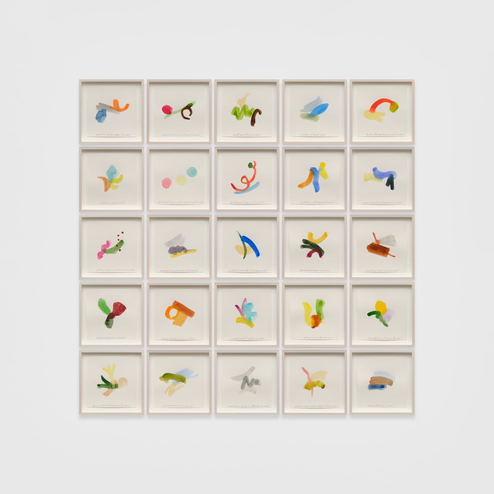 SPENCER FINCH, Color Notes (Winter) 2020, II, 2021
