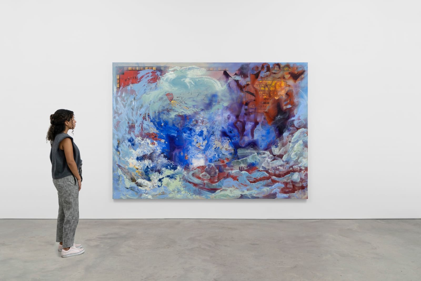 FIRELEI BÁEZ, Untitled (Routes of the famous flying Clipper ships), 2022