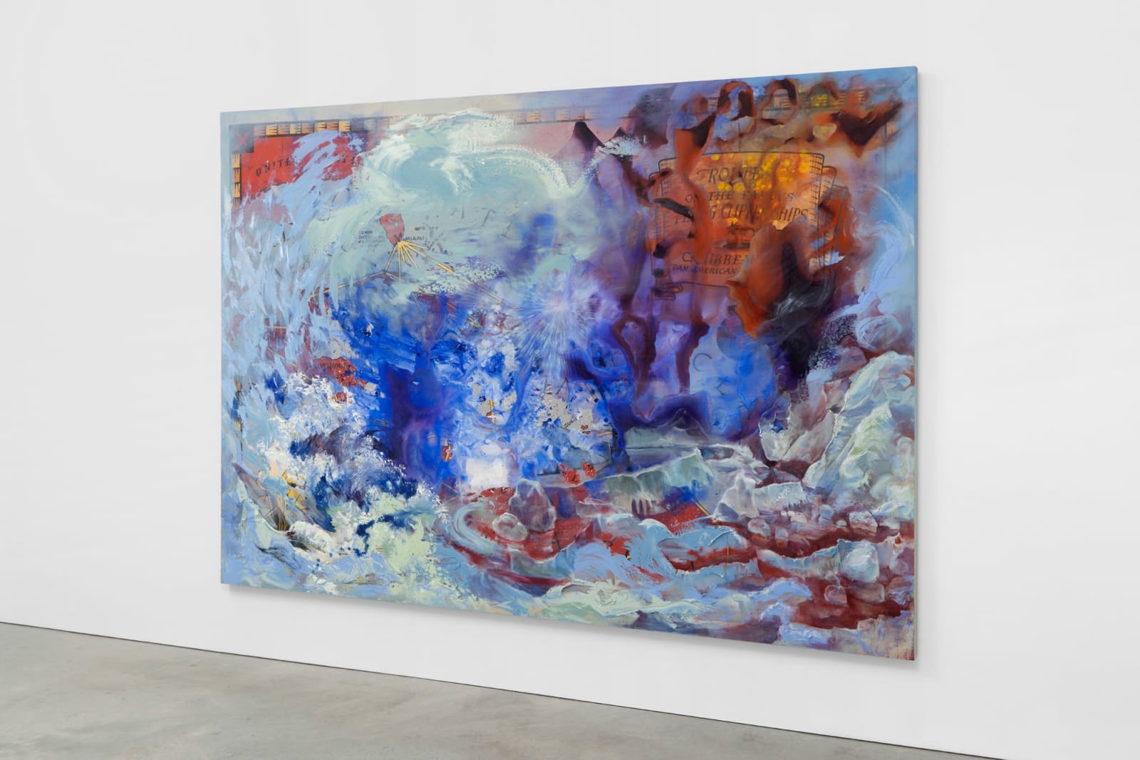 FIRELEI BÁEZ, Untitled (Routes of the famous flying Clipper ships), 2022