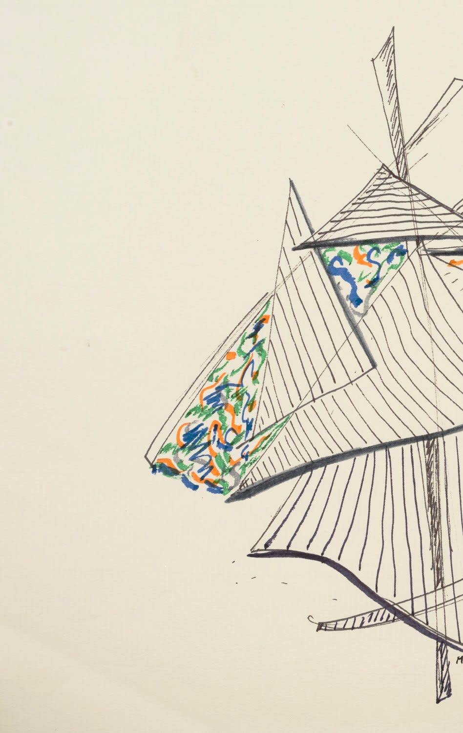 MONIR SHAHROUDY FARMANFARMAIAN, Nomadic Tent (Chador 3), 1976