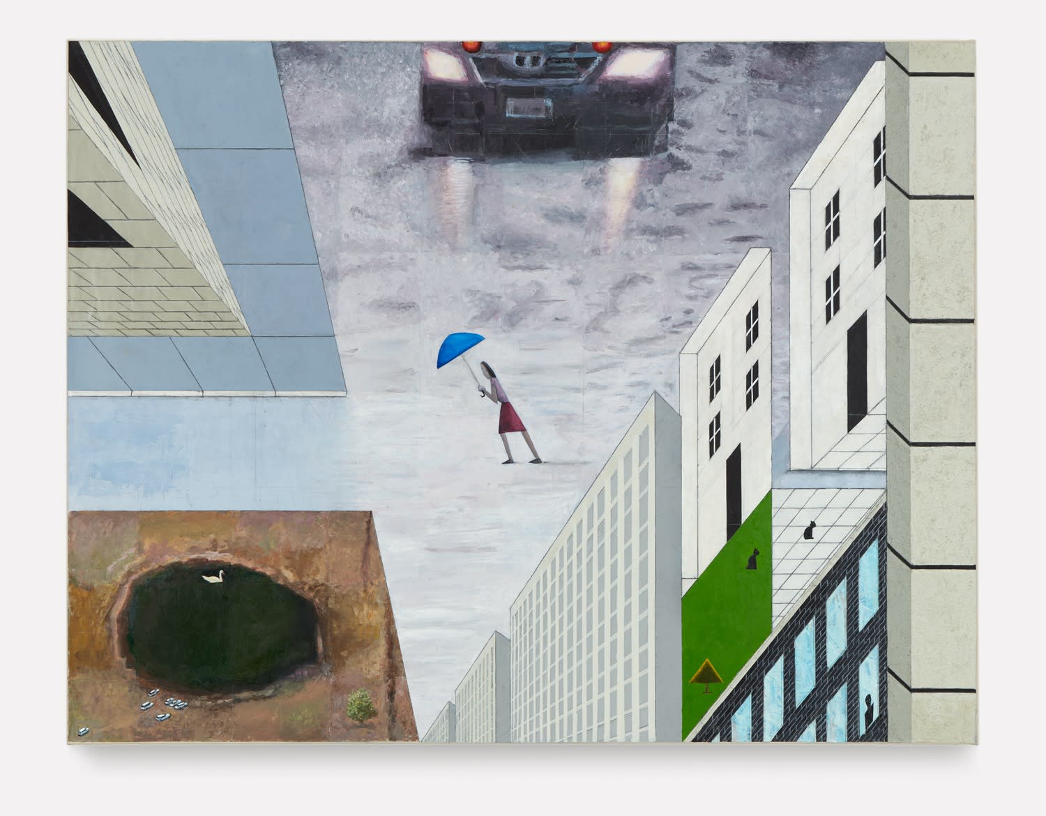 MERNET LARSEN, The Blue Umbrella, 2022