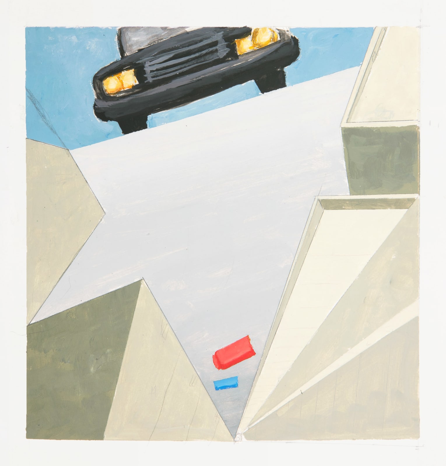 MERNET LARSEN, Car approaching: studies, 2016