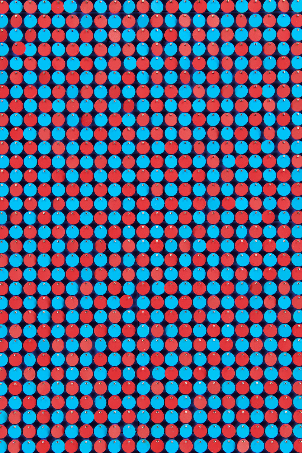 SPENCER FINCH, Optical Study (red/blue/violet), 2022
