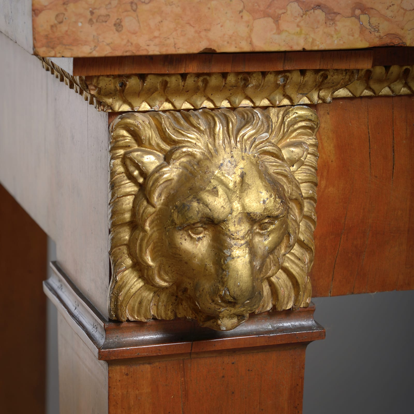 Tuscan Parcel-Gilt Fruitwood Side Table
