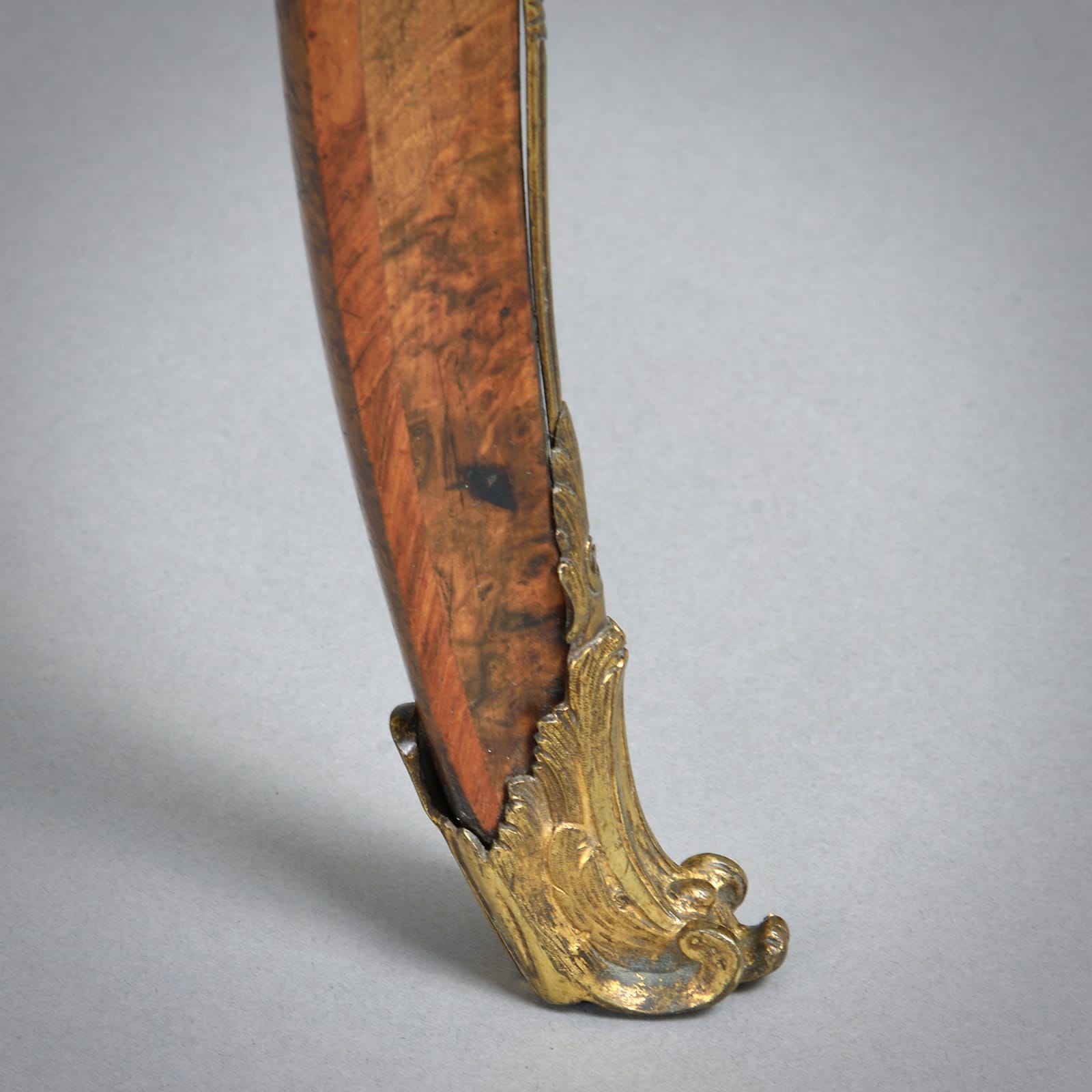 EARLY VICTORIAN ORMOLU-MOUNTED BURR-WALNUT MARQUETRY WRITING TABLE